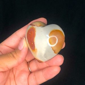 Polychrome Jasper heart-(E)